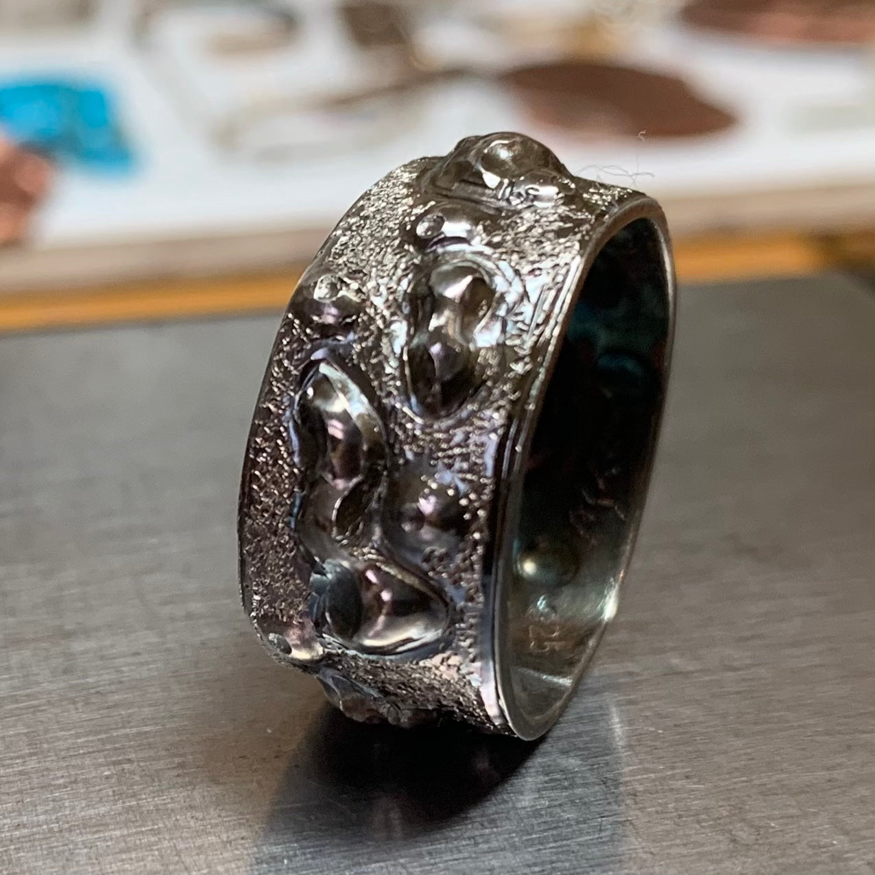 Organic Deep Texture Ring