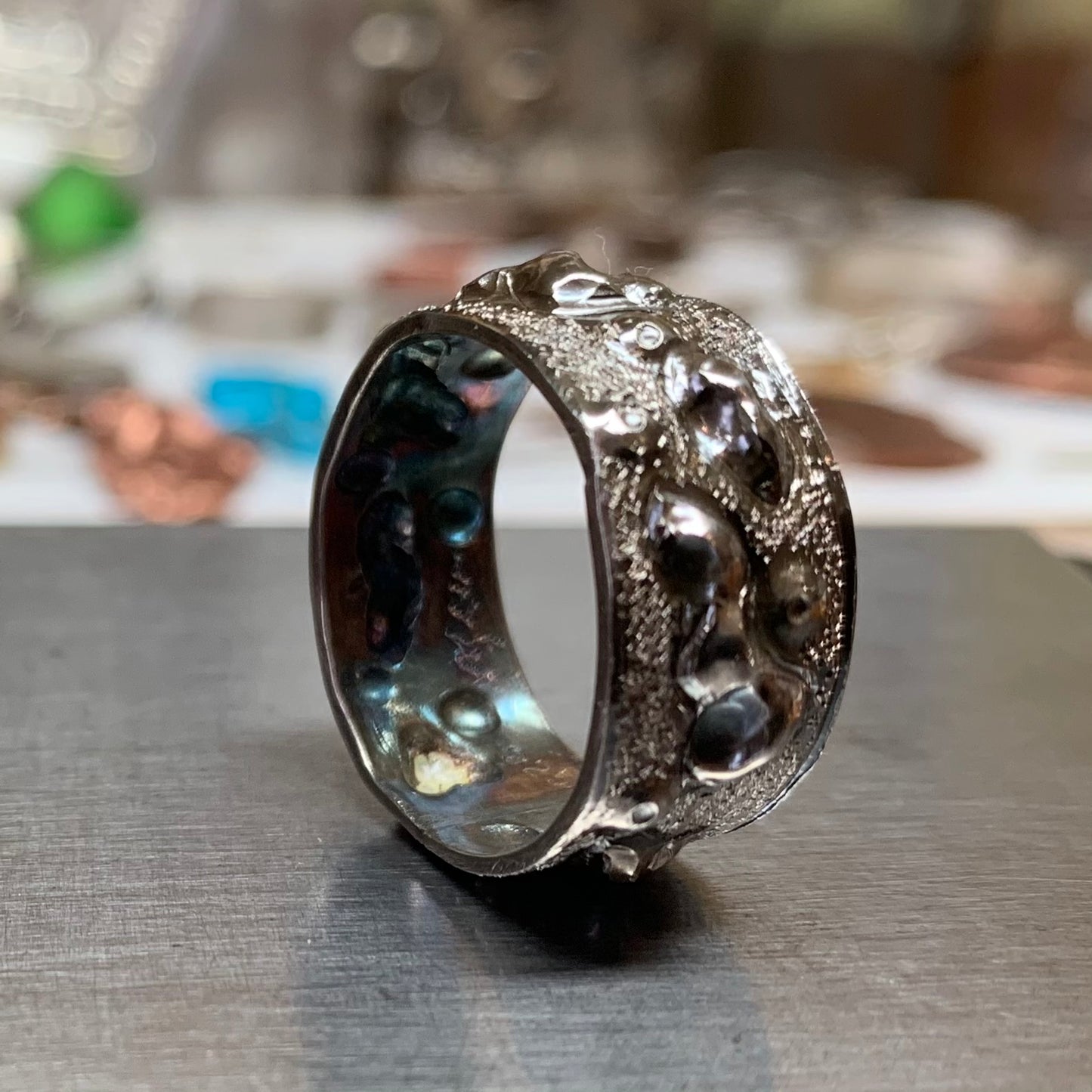 Organic Deep Texture Ring