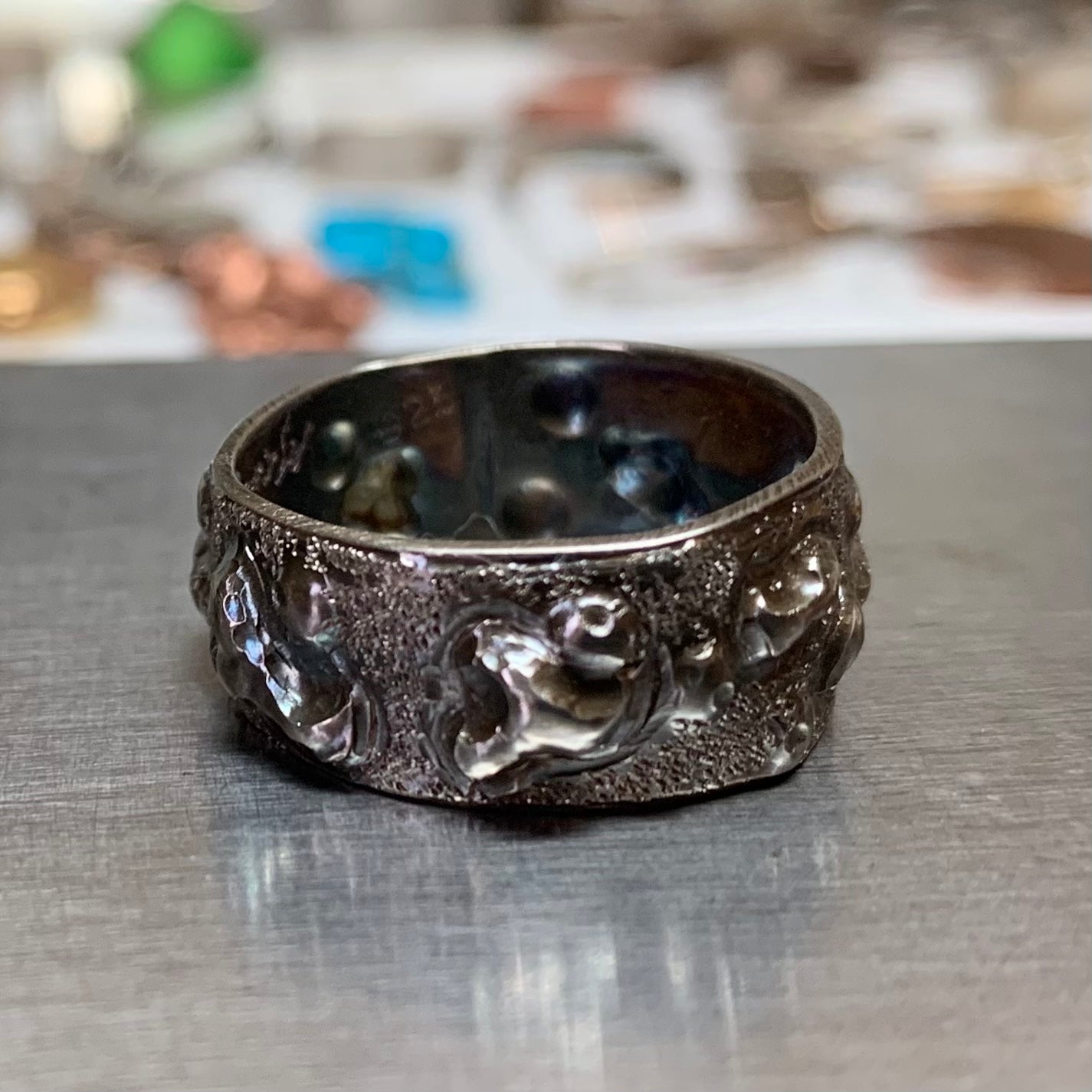 Organic Deep Texture Ring