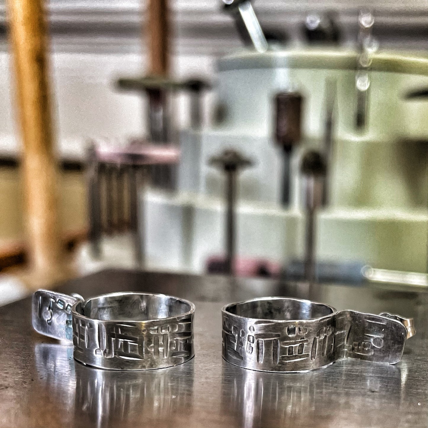 Unisex Textured Earring Hoops