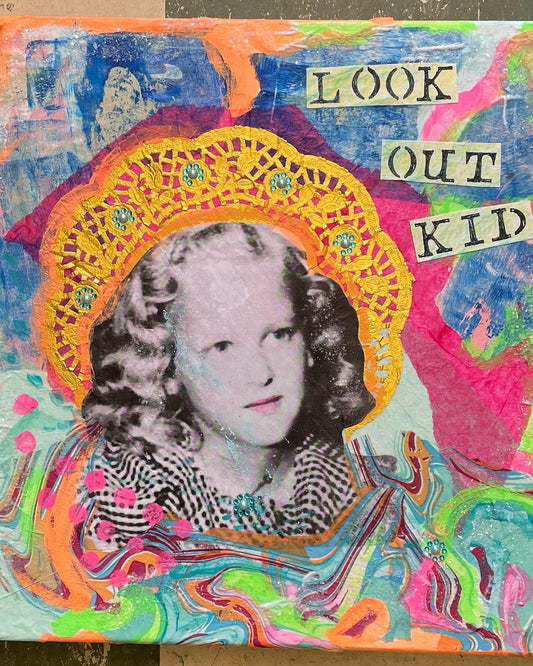 Look Out Kid Street Art Collage