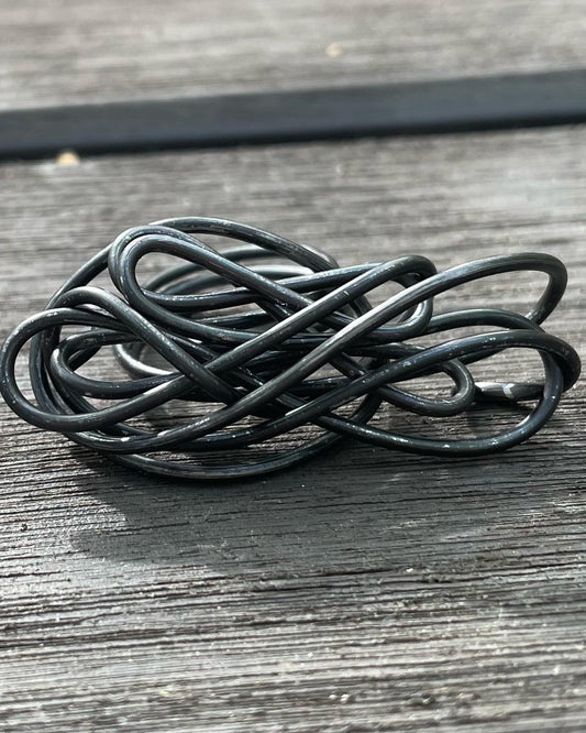 Black Wire Art Ring Size 7